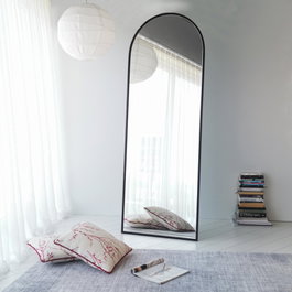 Hanah Home Espejo Portal Negro mate